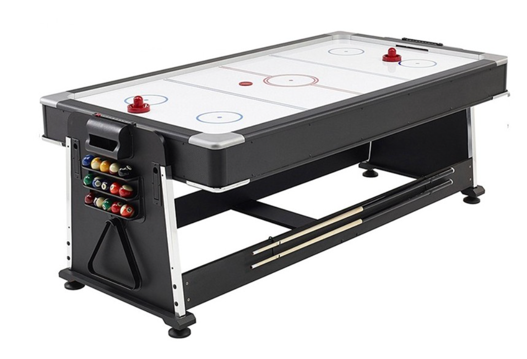Table multi-jeux 4 en 1 7ft DMV billard air hockey ping-pong