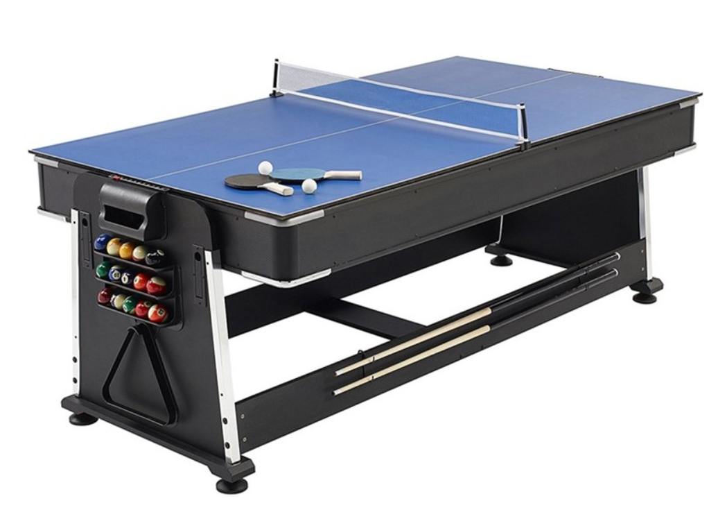 Table multi-jeux 4 en 1 7ft DMV billard air hockey ping-pong